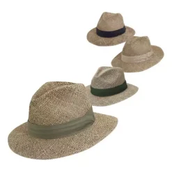 Men's Dorfman-Pacific Scala Twisted Seagrass Safari Assorted Sun Hat