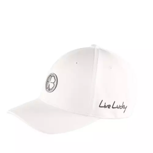 Adult Black Clover Outline Flexfit Hat 2 Adult Black Clover Outline Flexfit Hat - Image 2