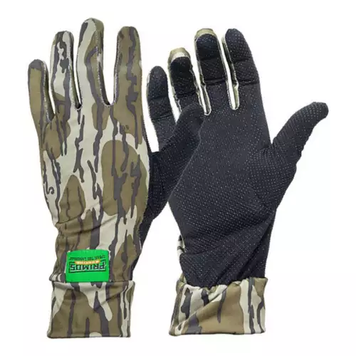 Primos Stretch-Fit Mossy Oak Bottomland Camo Gloves 1 Primos Stretch-Fit Mossy Oak Bottomland Camo Gloves