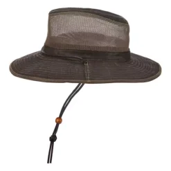 Men's Dorfman-Pacific Shadbush Weathered Cotton Safari Sun Hat -Black Clover Store 16698324861 2