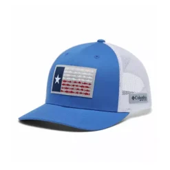 Adult Columbia PFG Mesh Fish Flag Snapback Hat