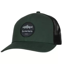 Adult Simms Trout Patch Trucker Snapback Hat