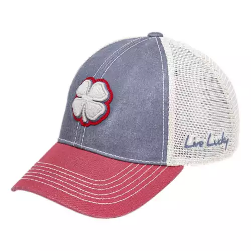 Adult Black Clover Two Tone Vintage 20 Golf Snapback Hat 2 Adult Black Clover Two Tone Vintage 20 Golf Snapback Hat - Image 2