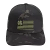 Men's Black Clover Black Multi Clover Nation Golf Snapback Hat