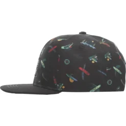 Toddler Boys' Nano Relax AOP Snapback Hat -Black Clover Store 82996839502 2