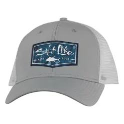 Adult Salt Life Aqua Badge Snapback Hat